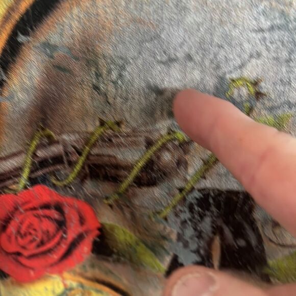 Guns N Roses Tie Dye Distressed Graphic Sweatshirt - Picture 7 of 8